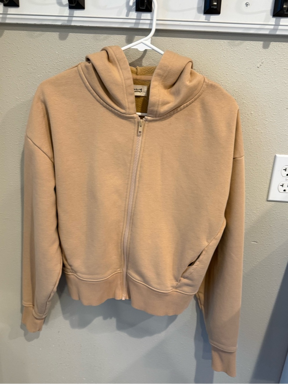 Pact Zip Hoodie in Camel Tan